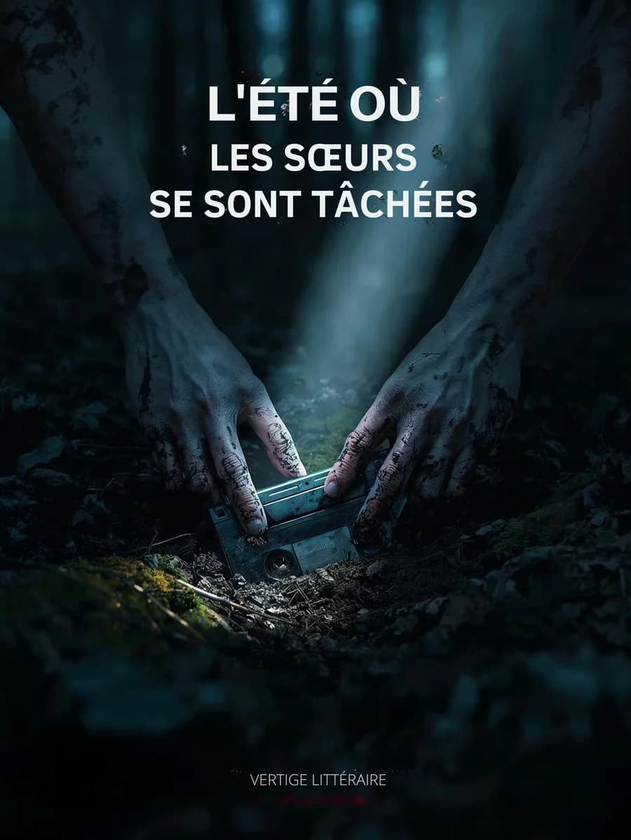 Couverture du roman L'Été où les sœurs se sont tâchées, thriller psychologique, Vertige Littéraire