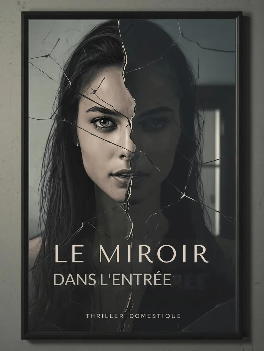 Couverture du roman Le Miroir dans l'entrée, thriller psychologique, Vertige Littéraire