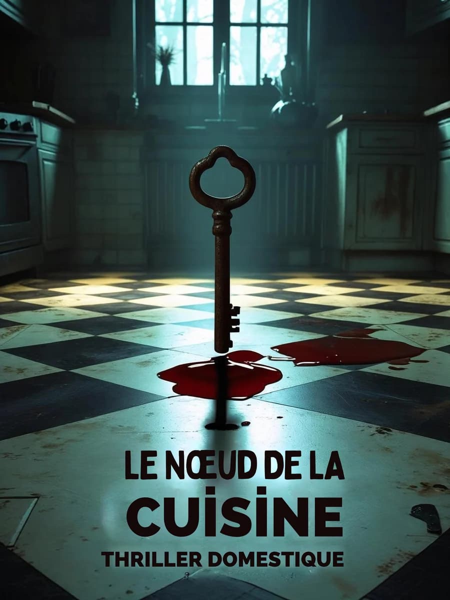 Couverture du roman Le Nœud de la cuisine, thriller domestique, Vertige Littéraire