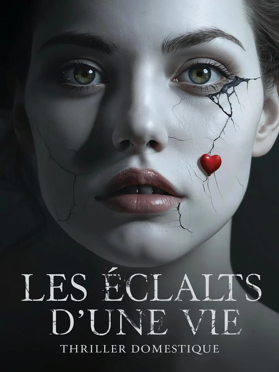 Couverture du roman Les Éclats d'une vie, thriller domestique, Vertige Littéraire