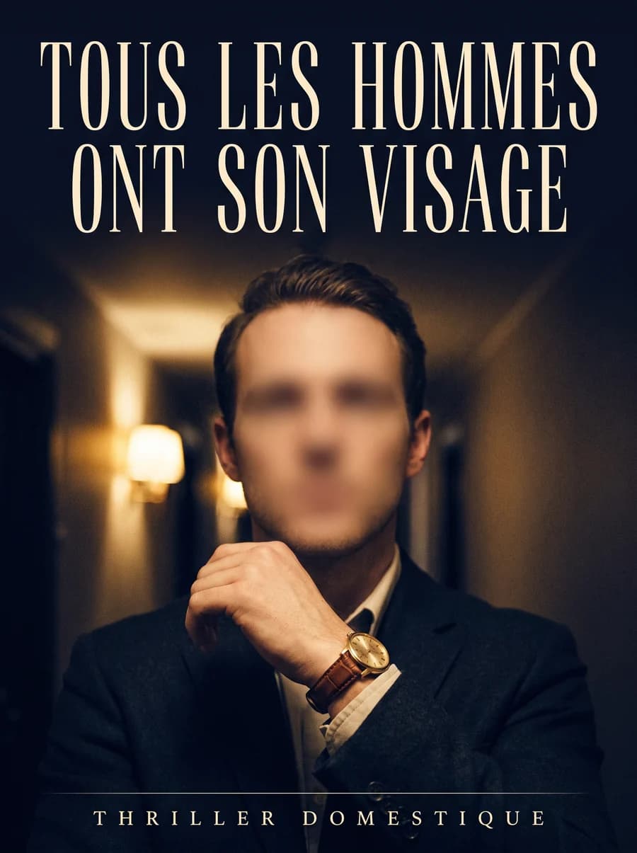 Couverture du roman Tous les hommes ont son visage, thriller psychologique, Vertige Littéraire