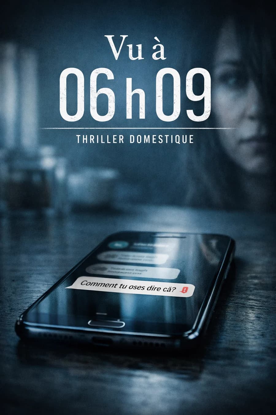 Couverture du roman Vu à 06 h 09, thriller psychologique, Vertige Littéraire
