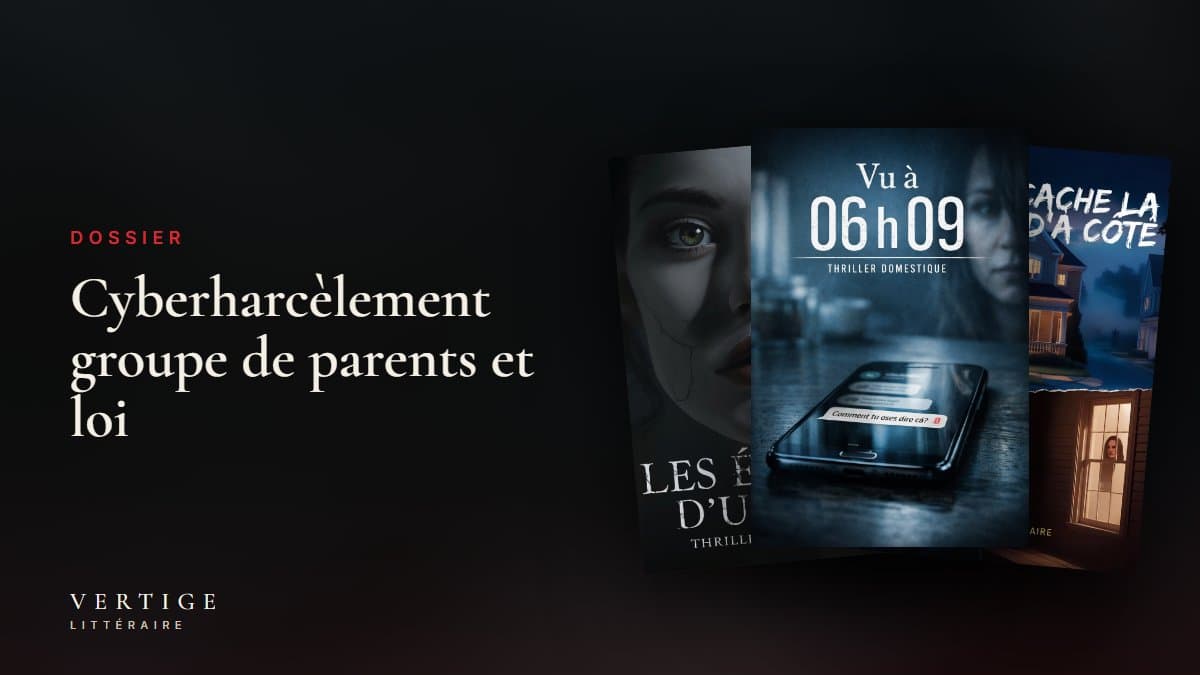 Téléphone posé sur une table de nuit, l'écran allumé dans le noir à l'aube