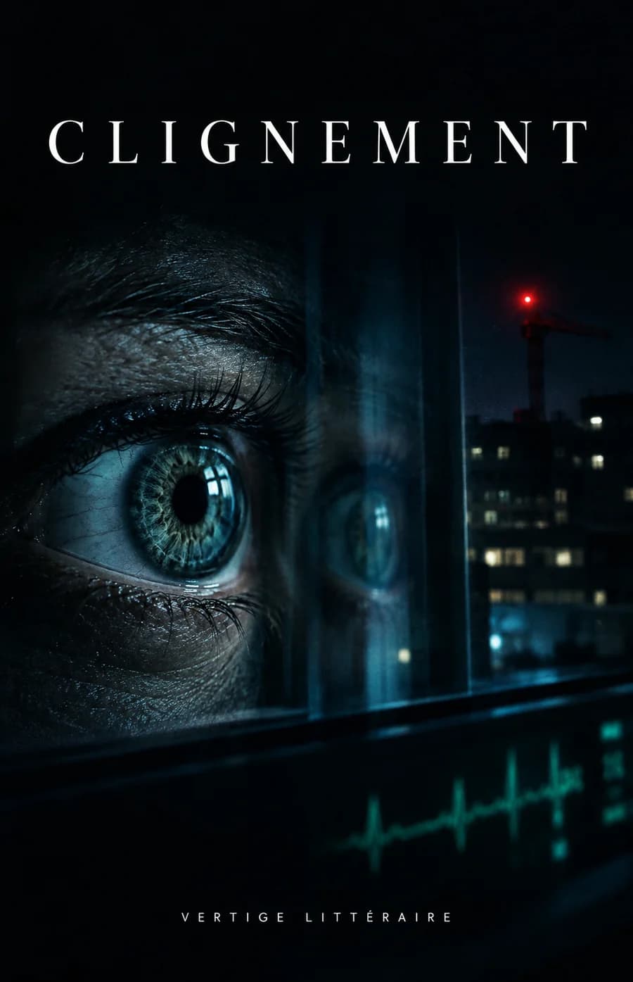 Couverture du roman Clignement, thriller psychologique, Vertige Littéraire