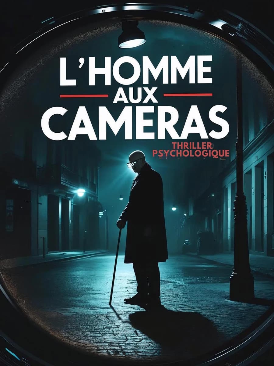 Couverture du roman L'Homme aux caméras, polar, Vertige Littéraire