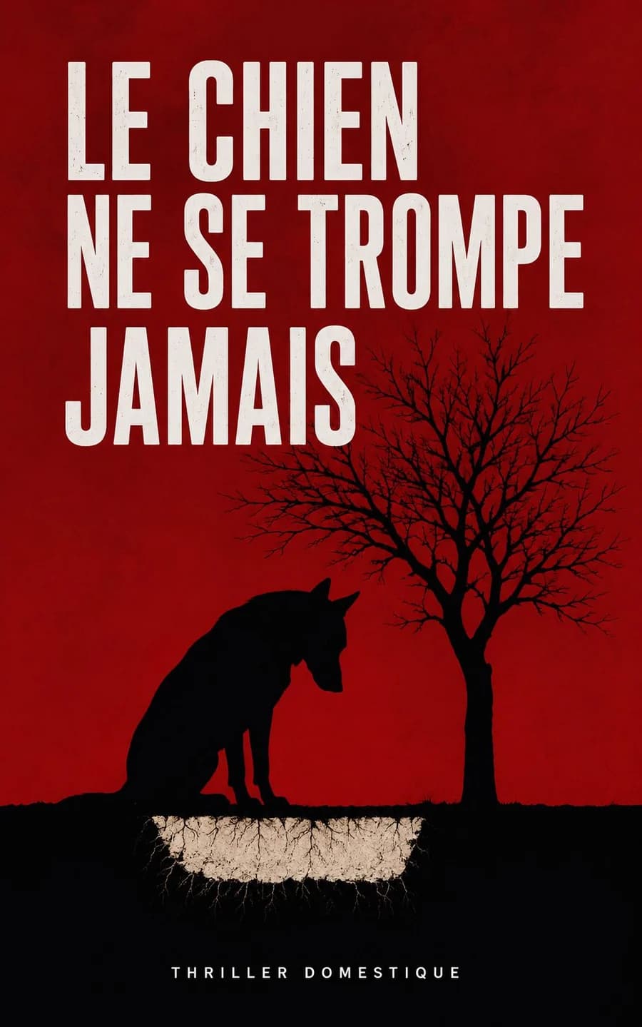Couverture du roman Le Chien ne se trompe jamais, thriller domestique, Vertige Littéraire