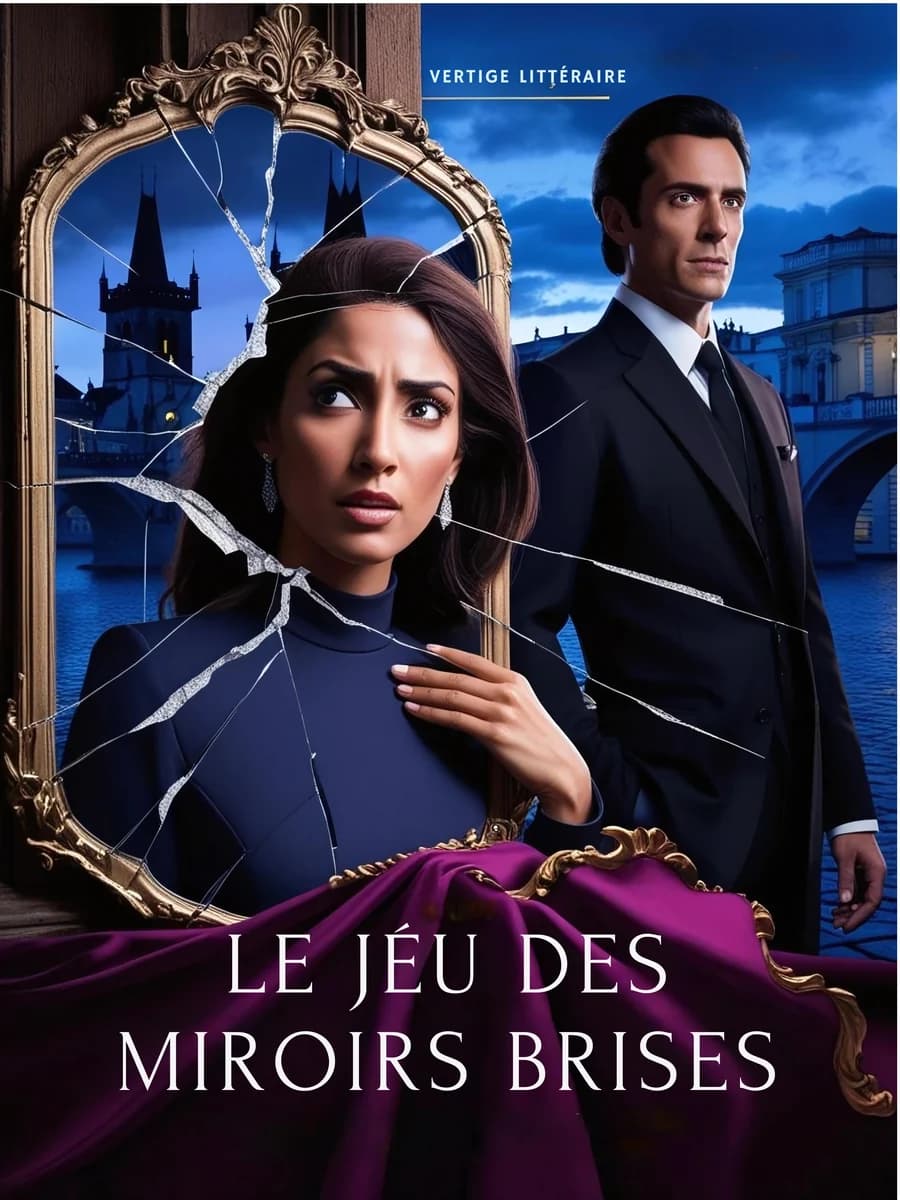 Couverture du roman Le Jeu des miroirs brisés, romance, Vertige Littéraire