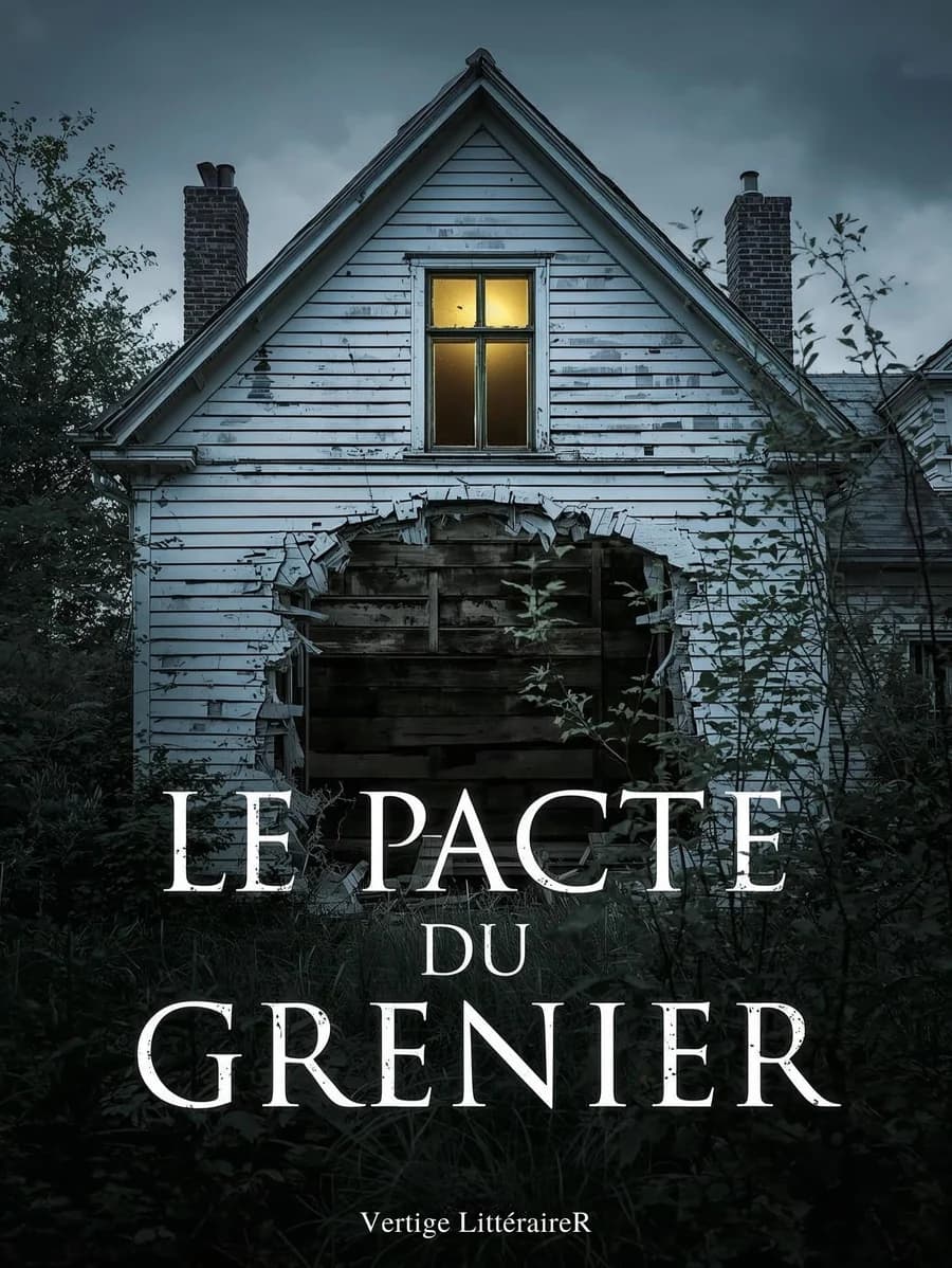 Couverture du roman Le Pacte du grenier, thriller psychologique, Vertige Littéraire