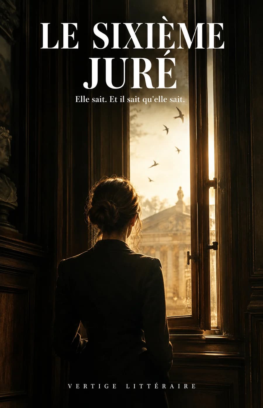 Couverture du roman Le Sixième Juré, thriller judiciaire, Vertige Littéraire