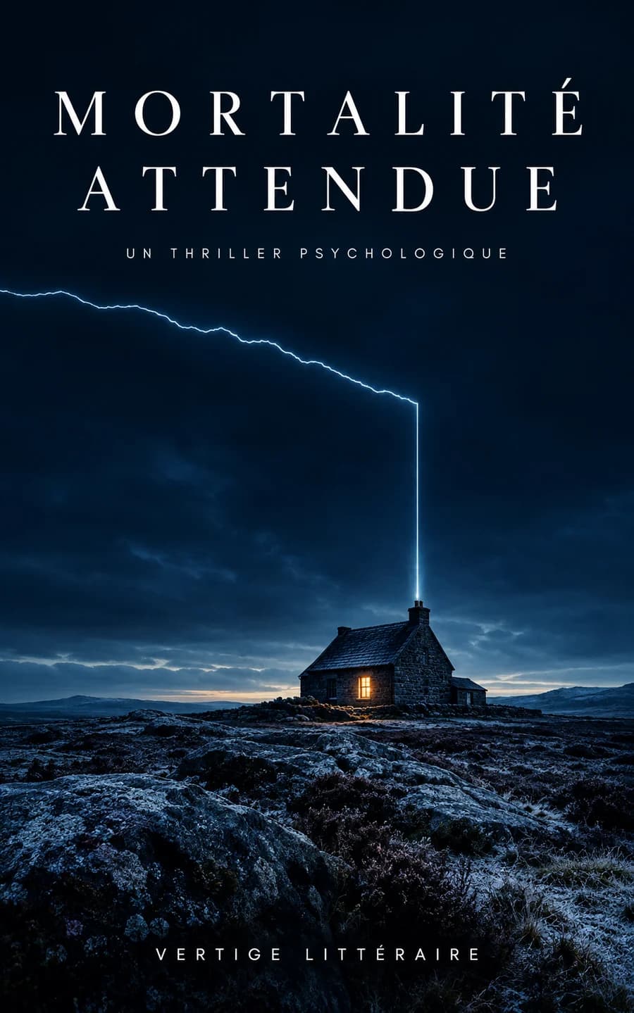 Couverture du roman Mortalité attendue, thriller psychologique, Vertige Littéraire