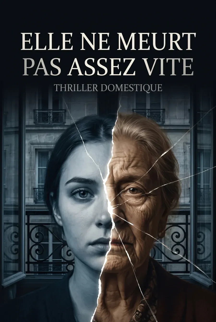 Couverture du roman Elle ne meurt pas assez vite, thriller domestique, Vertige Littéraire